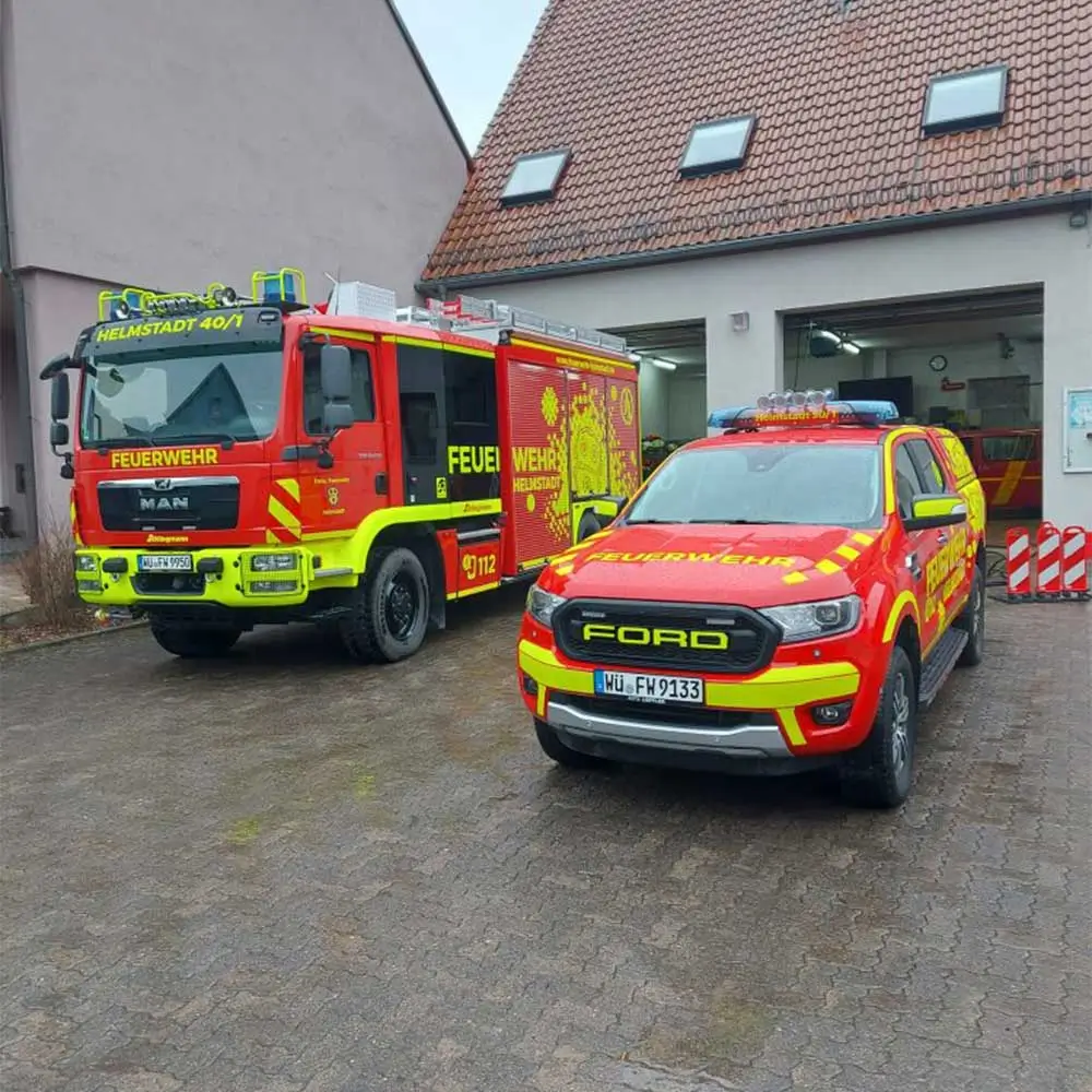 Erfahrungsbericht Feuerwehr Helmstadt – Brandbegrenzungsdecke Erfaringsrapport fra Helmstadt brandvæsen - Brandsikkert tæppe
