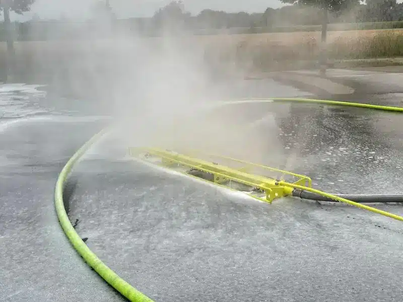FIREdown Sprayjet im Einsatz bei Dekontamination
